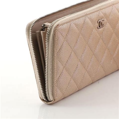 chanel 19 long flap wallet|chanel caviar zip around wallet.